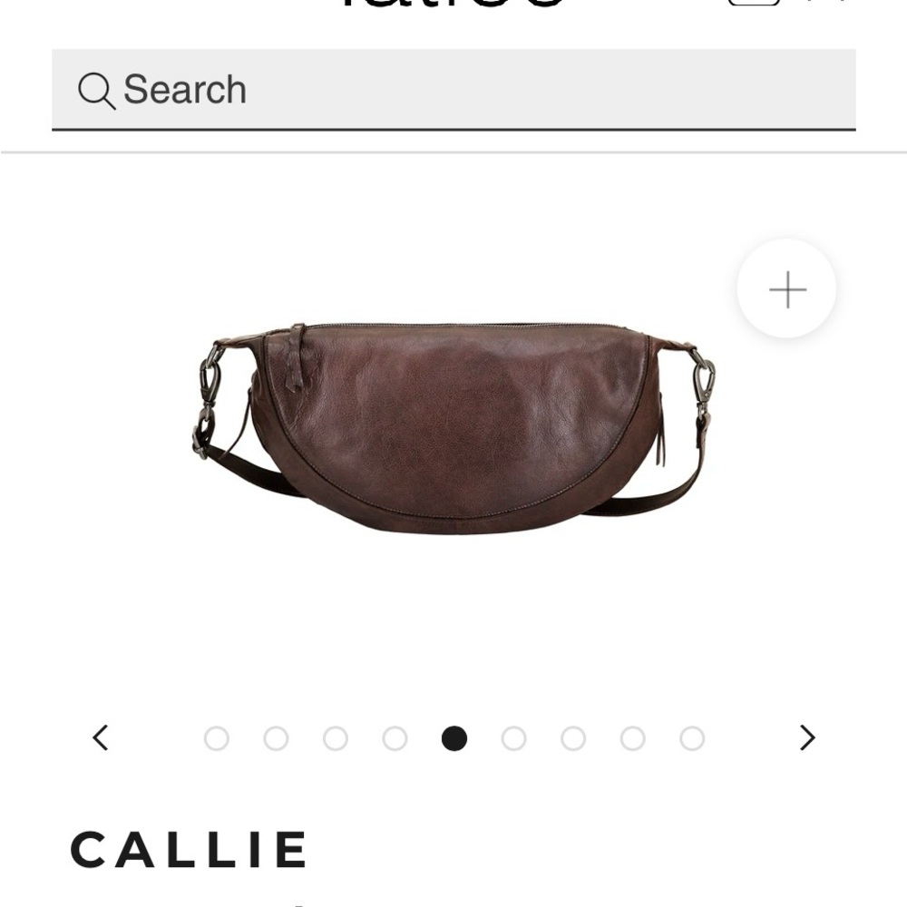 Latico Brown Leather Crossbody Bag with Sleek Design